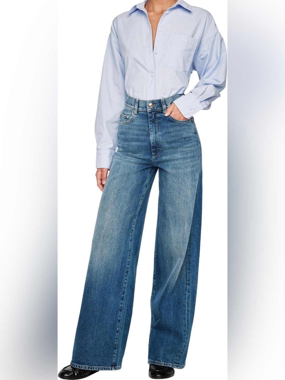 DL1961 Hepburn Wide Leg Jeans